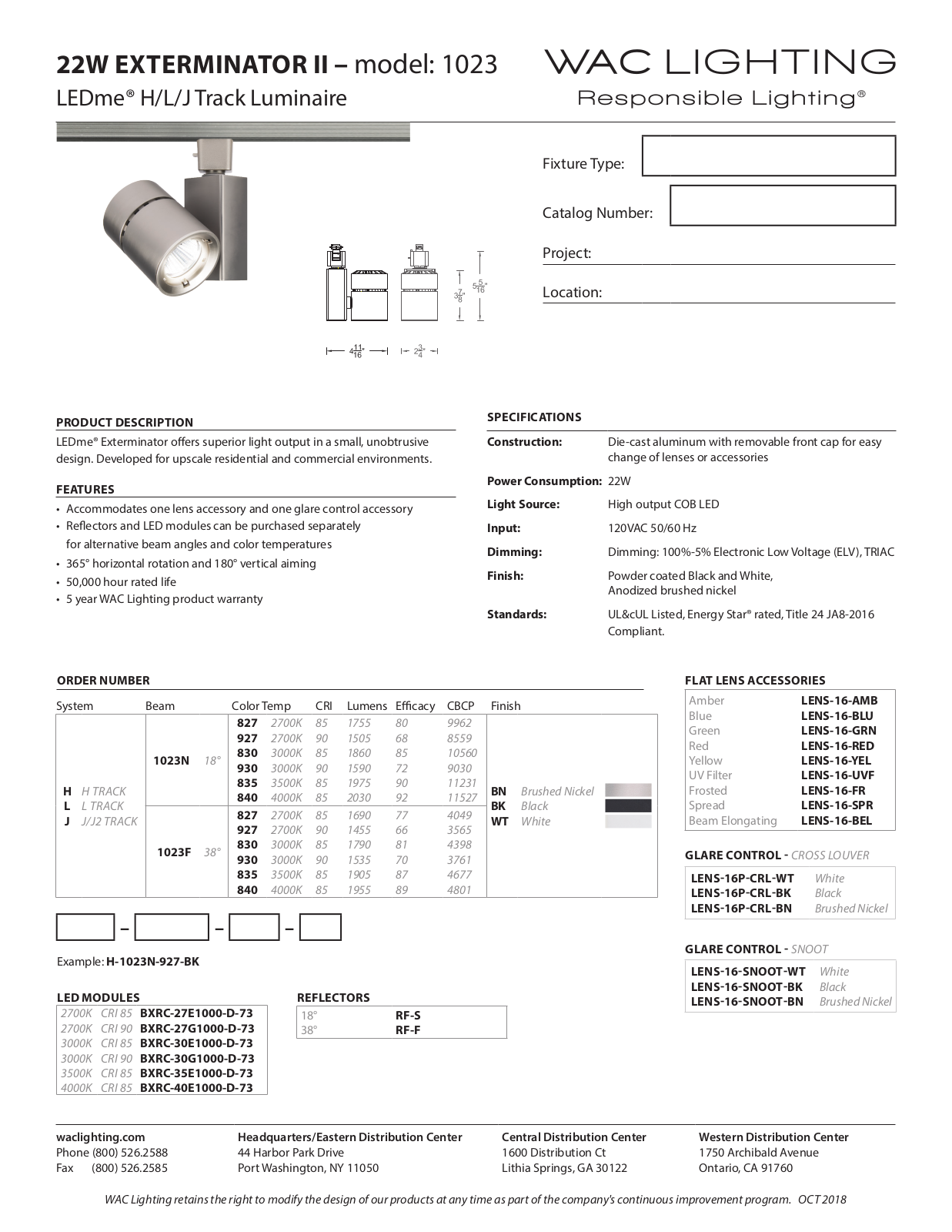 WAC Lighting XDMK2291 Specifications - ManualMachine.com