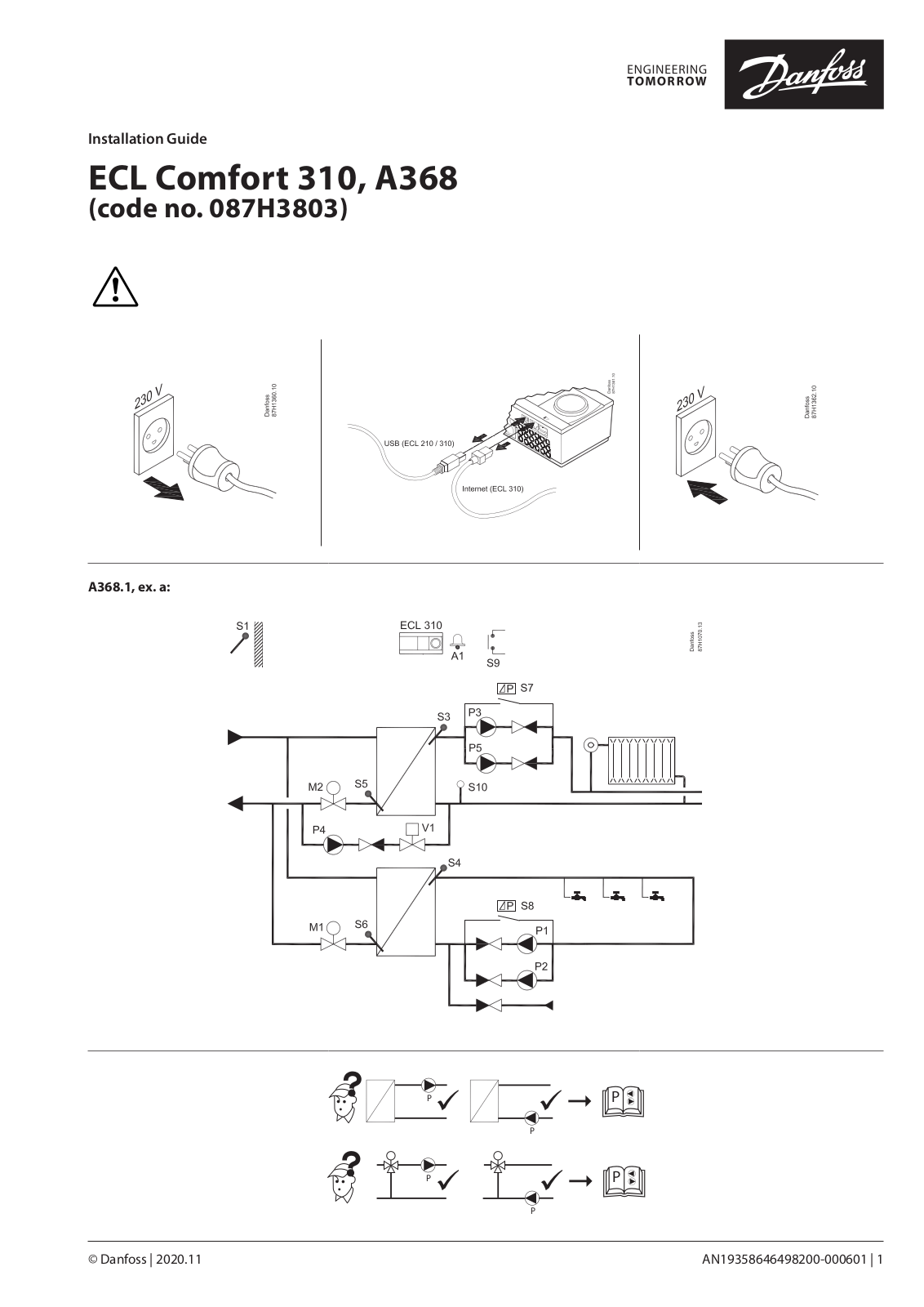 Danfoss A368 Installation guide