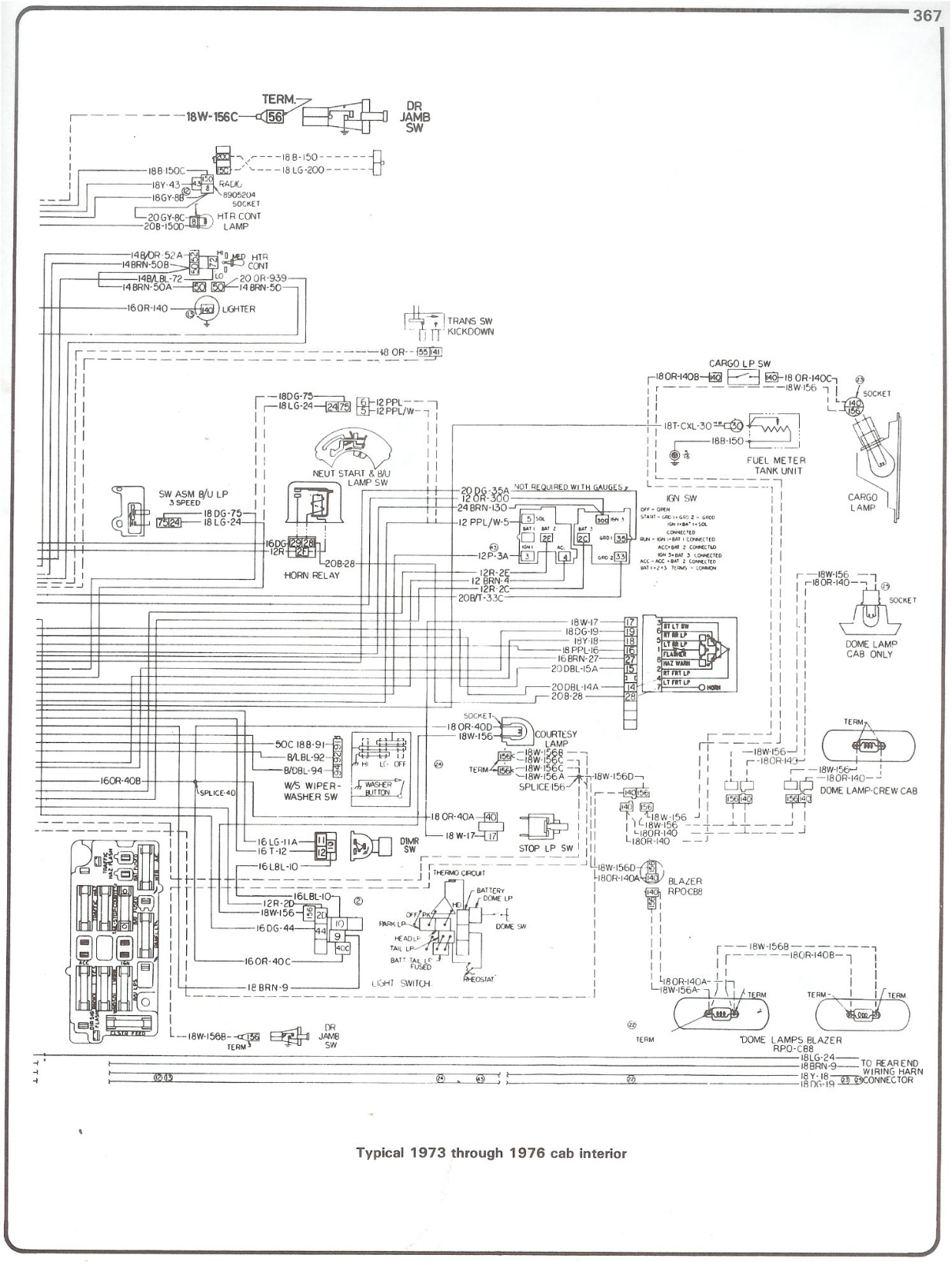 Chevrolet 1973 schematic