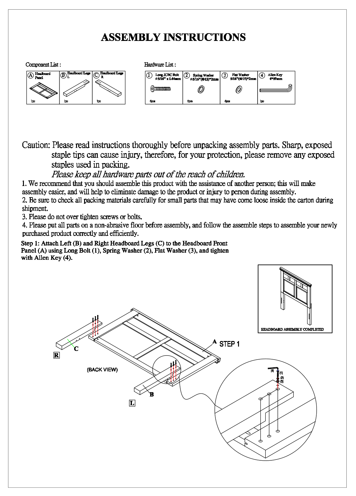Three Posts™ LOON8869 Assembly Instructions - ManualMachine.com