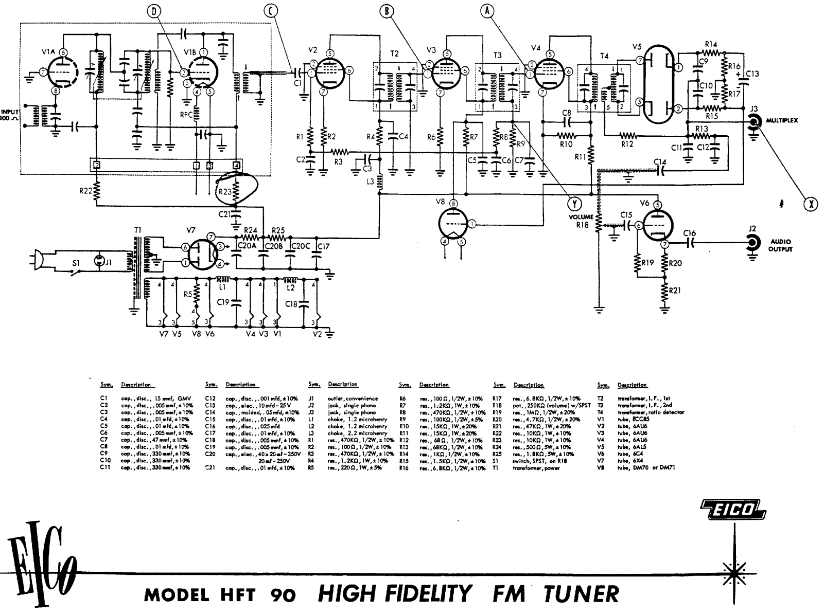 Eico hft90s schematic