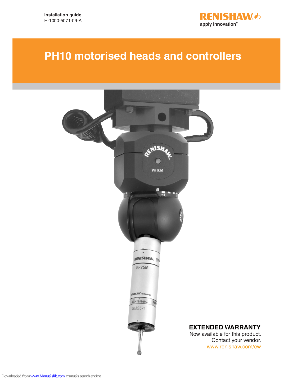 Renishaw H-1000-5071-09-A, PHC10-2, PH10T, PH10M, PH10MQ Installation Manual