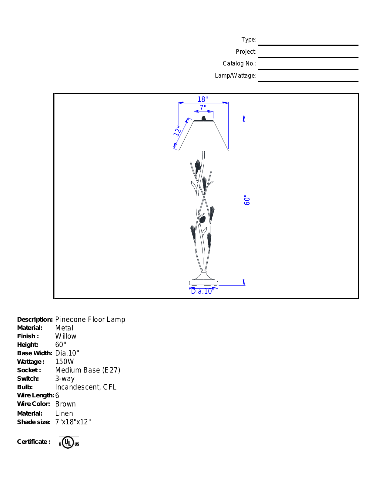 Loon Peak LOON3803 Specifications - ManualMachine.com