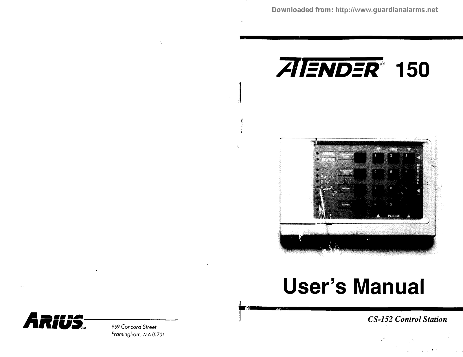 Aritech Attender 150 User Manual