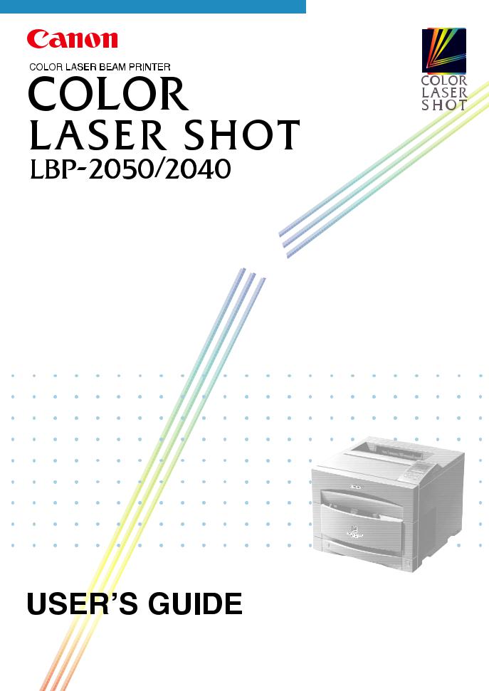 Canon LBP-2050 User's Guide