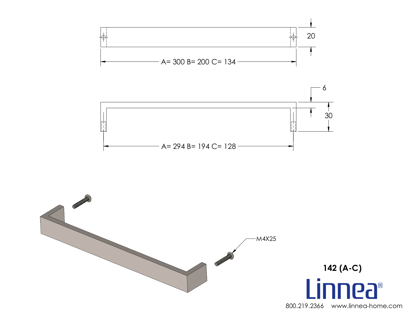 Linnea LNNE1064 Dimensions - ManualMachine.com