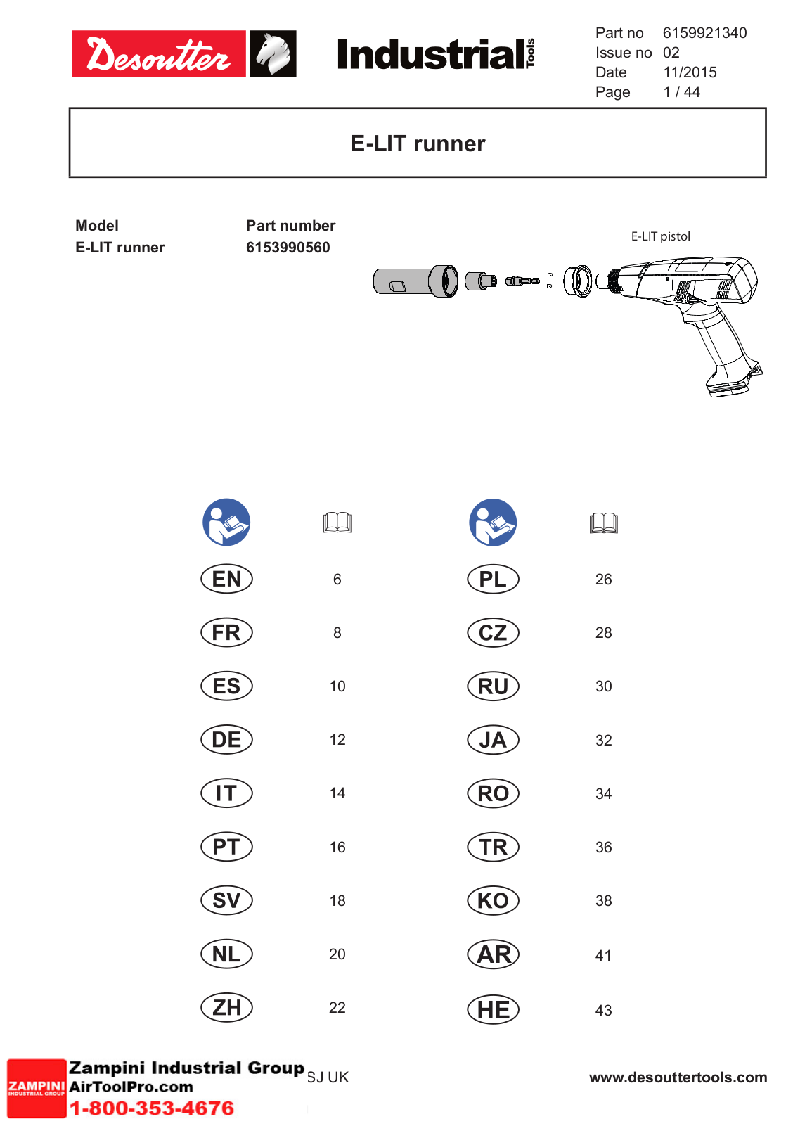 Desoutter E-LIT runner User Manual - ManualMachine.com