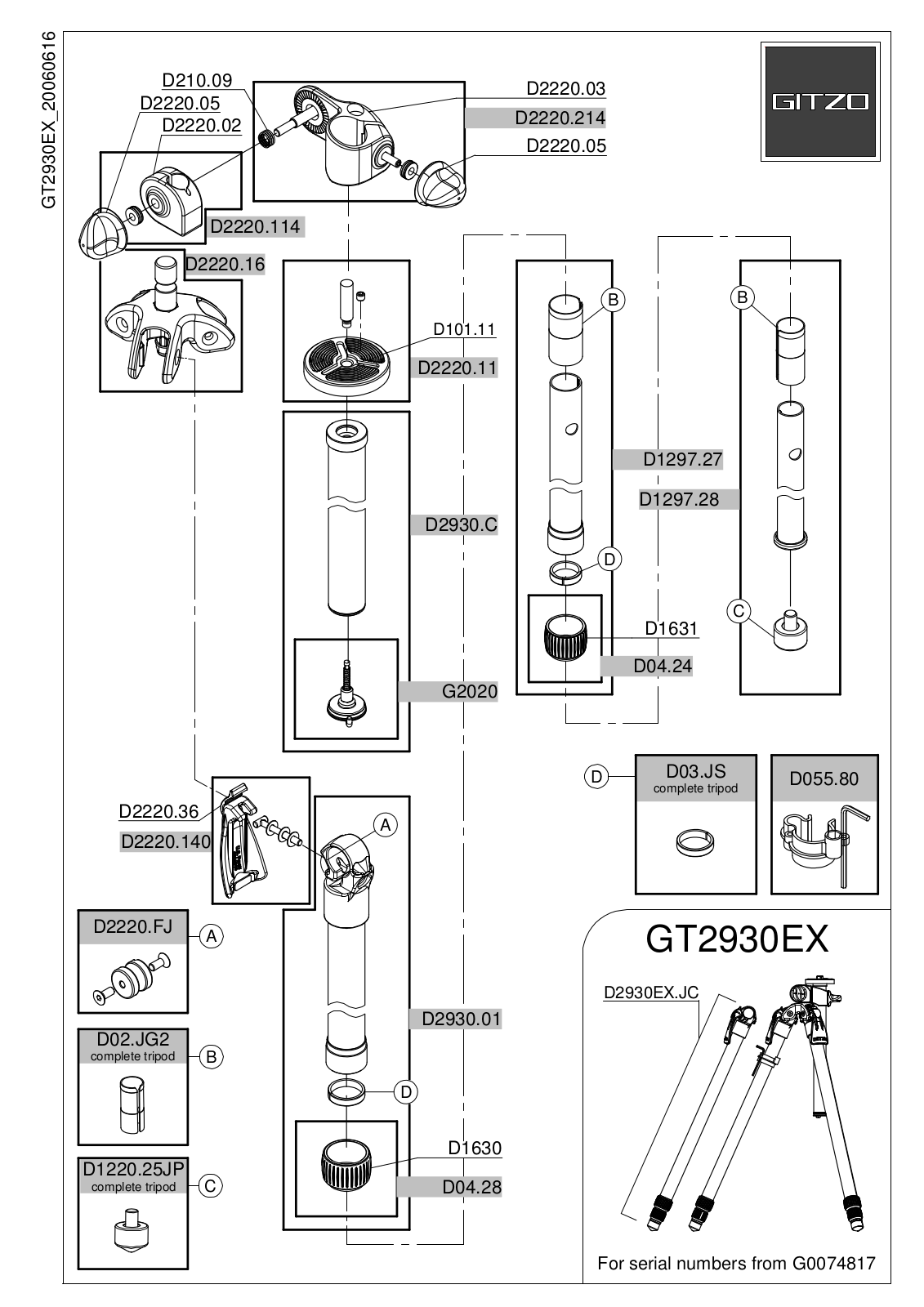 Gitzo GT2930EX User Manual