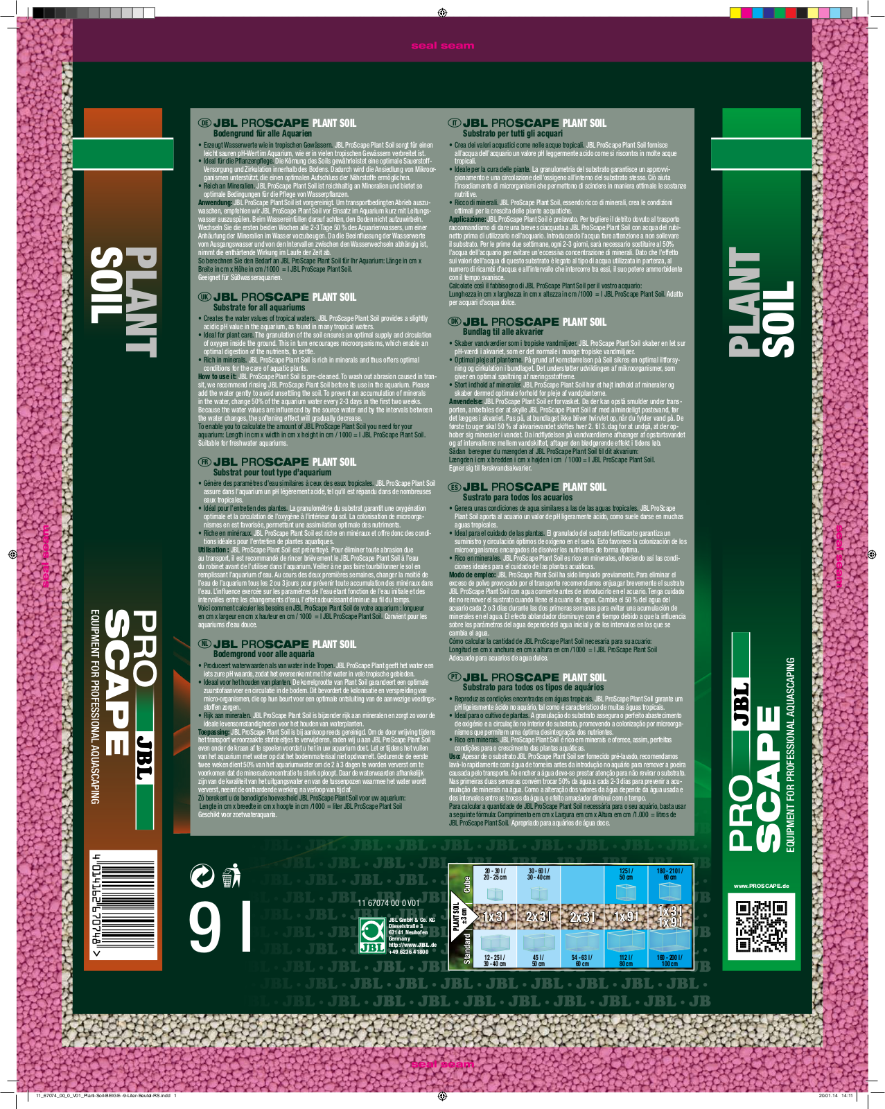 JBL Pro Scape Plant Soil User Manual