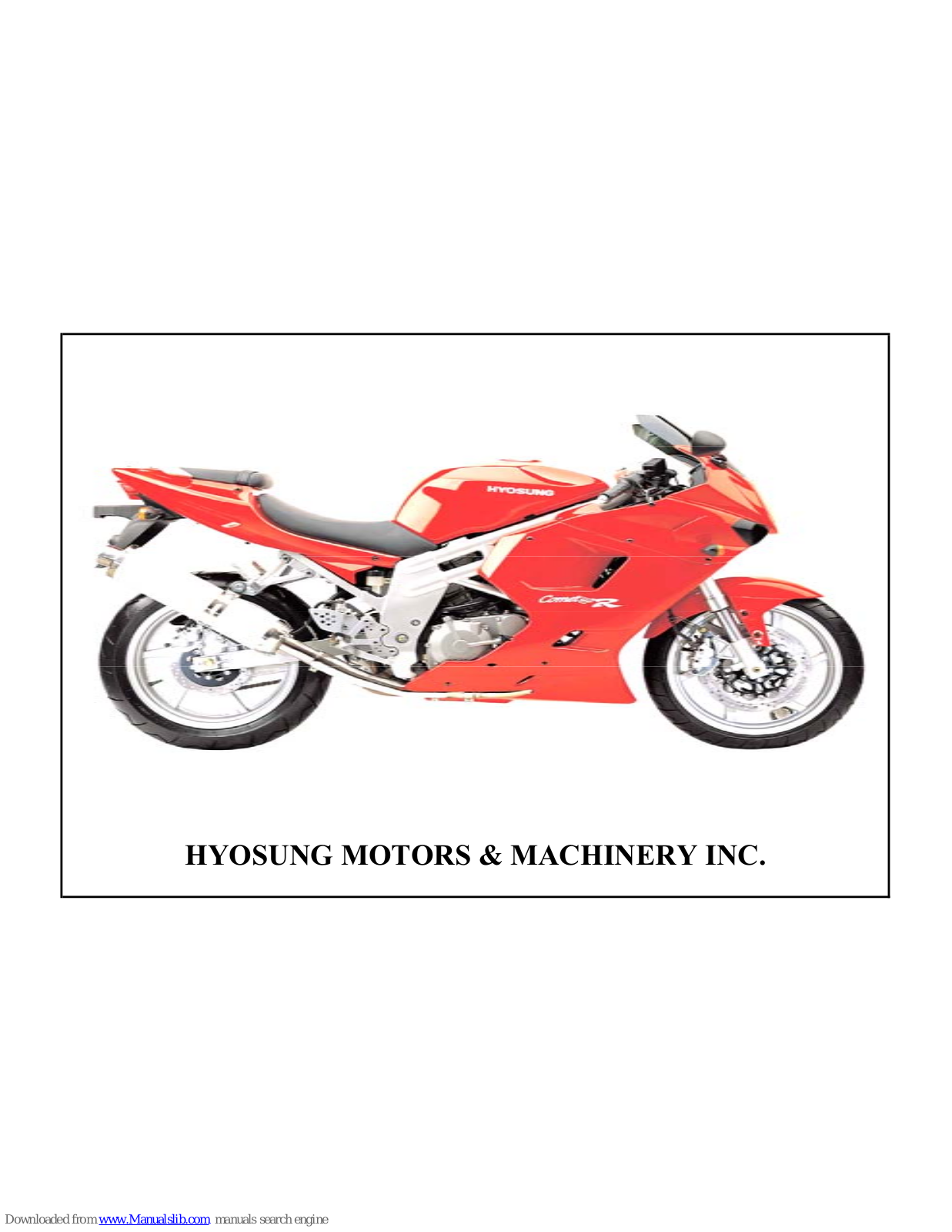 HYOSUNG GT650SR Parts Catalog