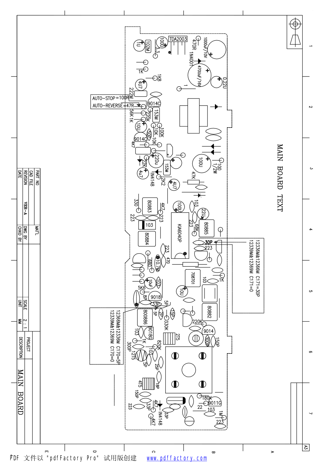 Vitek VT-3641, VT-3642 PCB Layout with Components