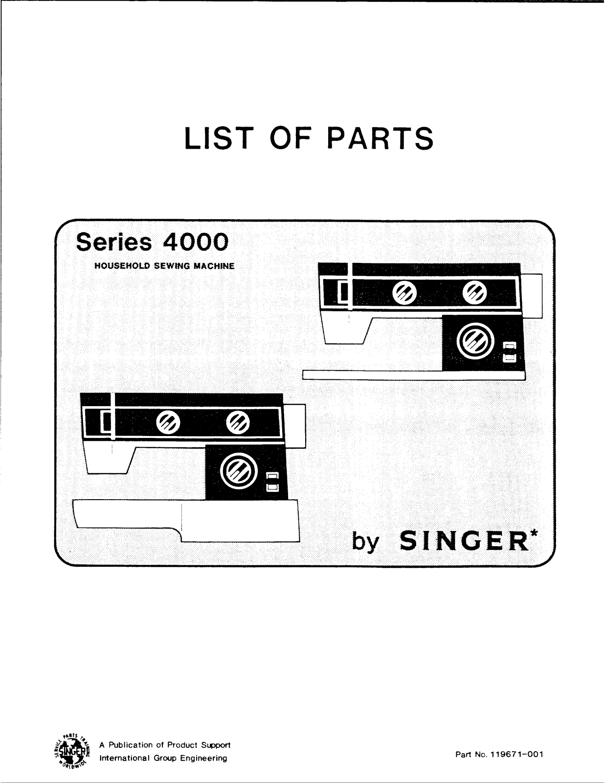 Singer 4000 User Manual