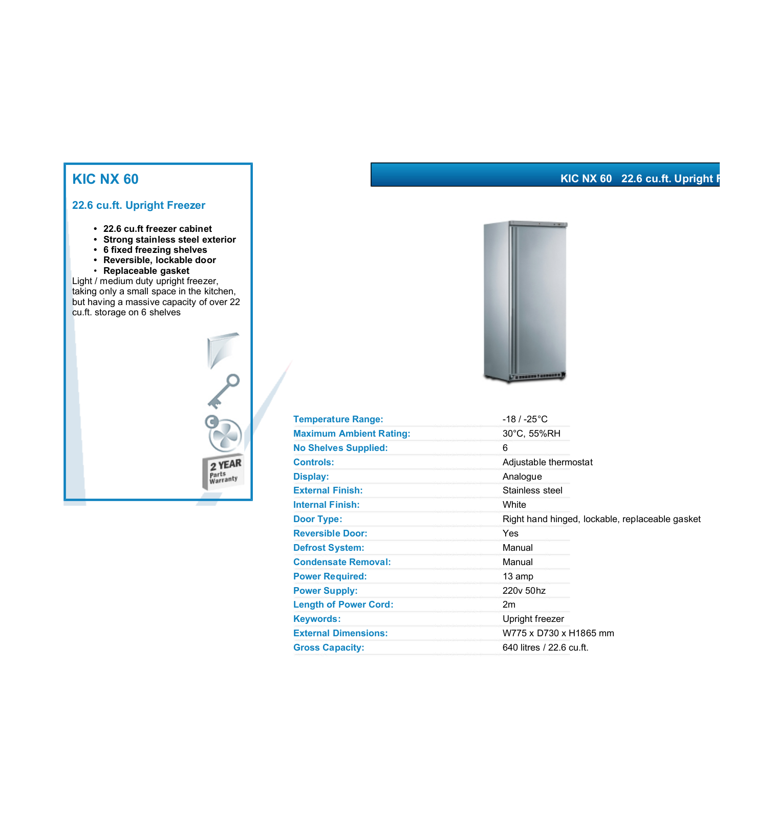 Valera KIC NX 60 DATASHEET