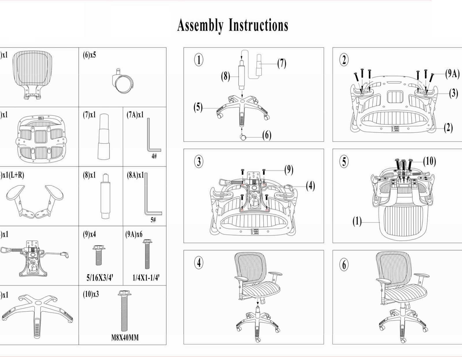 Modway FOW2360 Assembly Instructions - ManualMachine.com