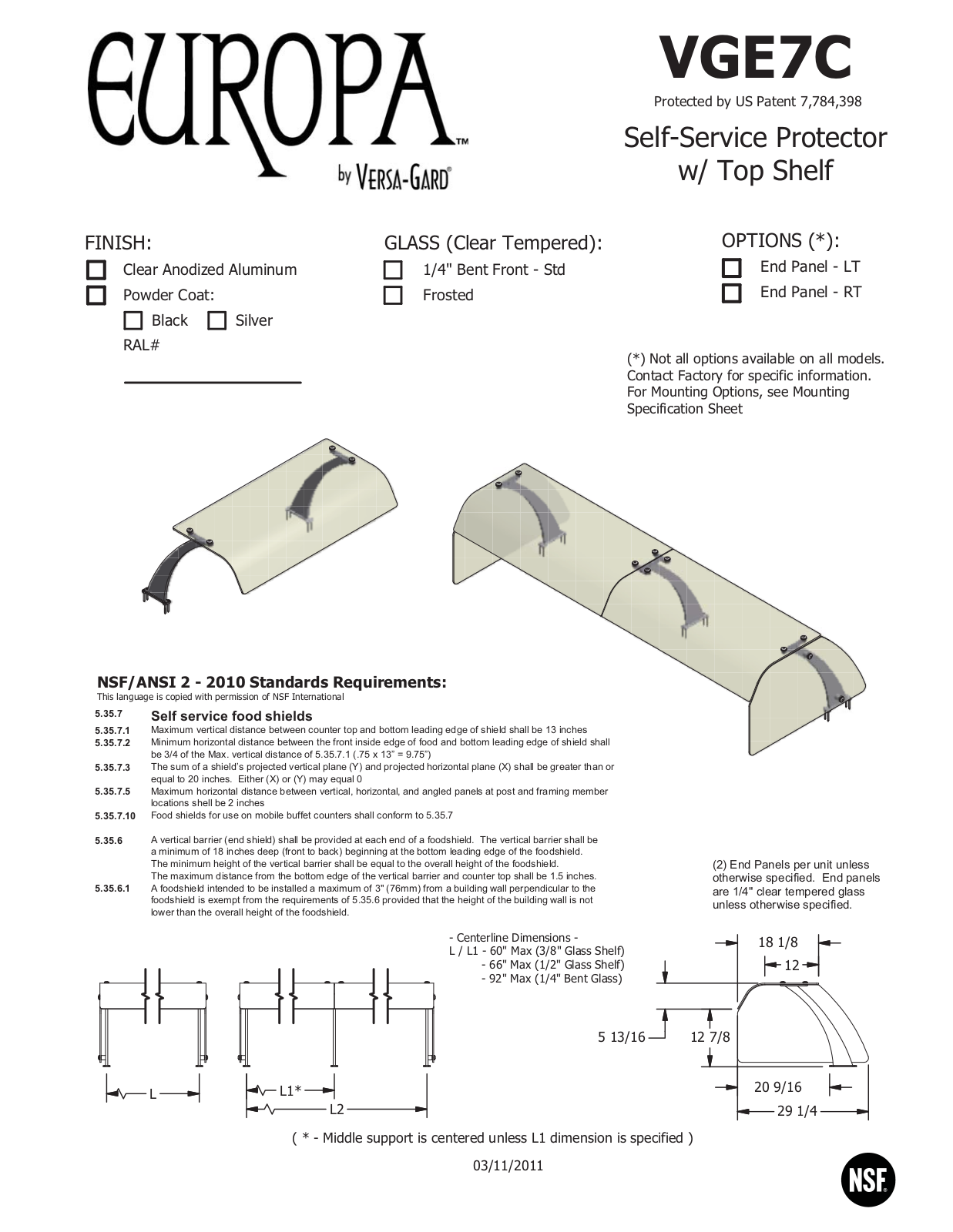 Atlas Metal VGE7C User Manual