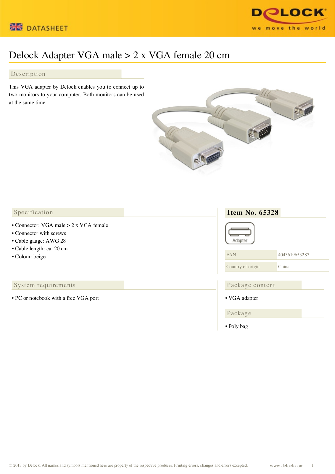 DeLOCK 65328 User Manual