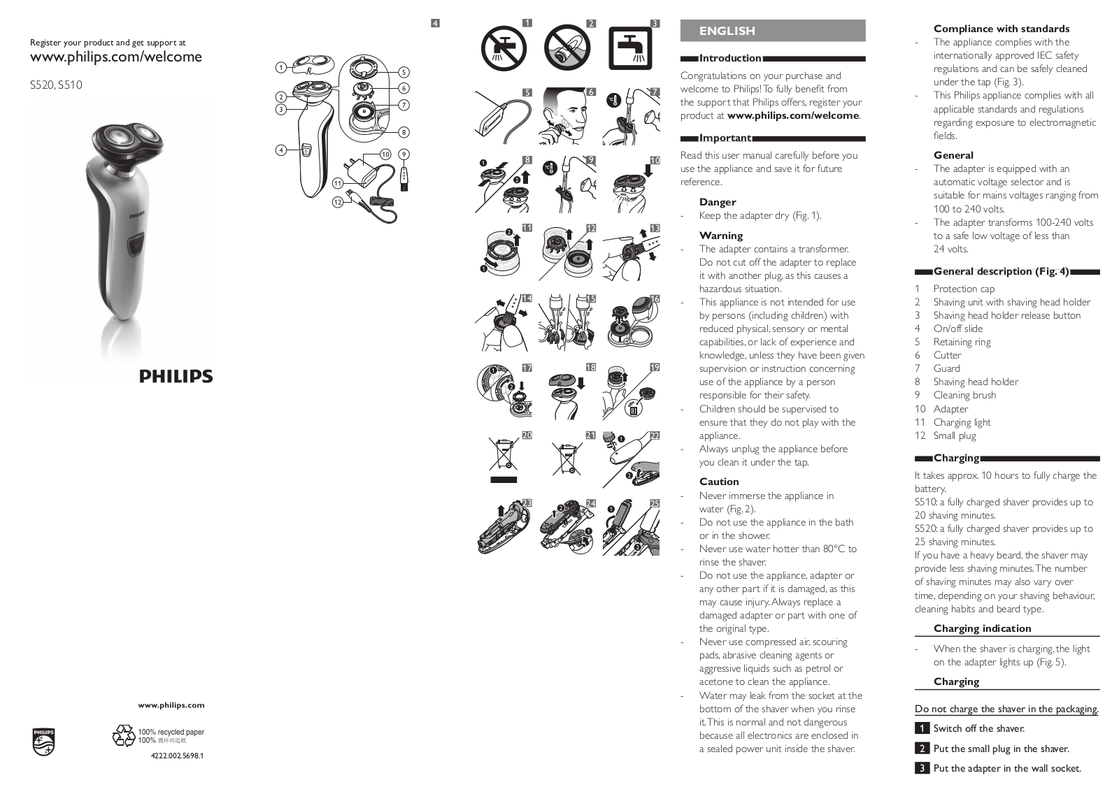 Philips S510/12, S520/12 Operation Manual - ManualMachine.com
