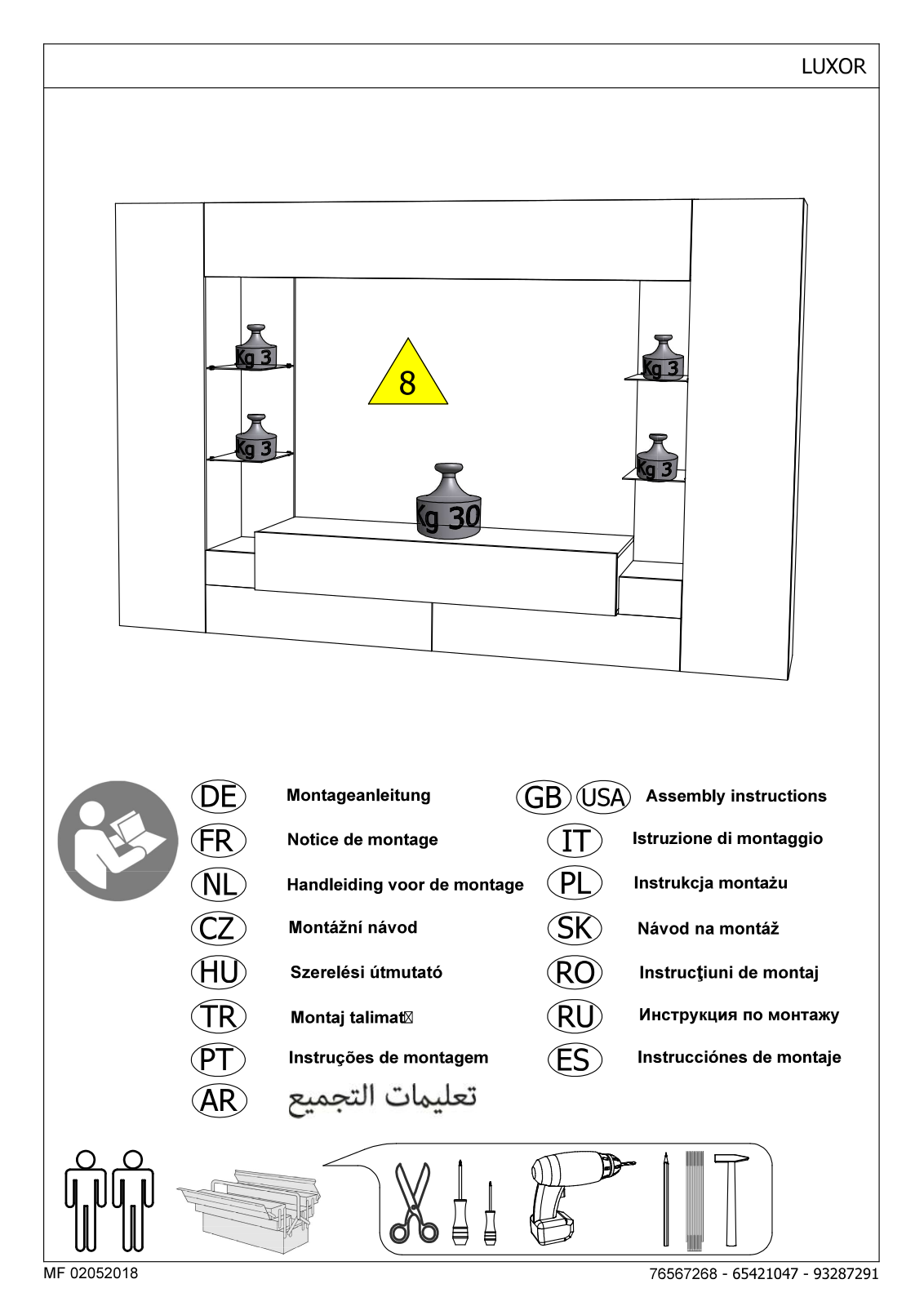 Tecnos Luxor Assembly instructions - ManualMachine.com