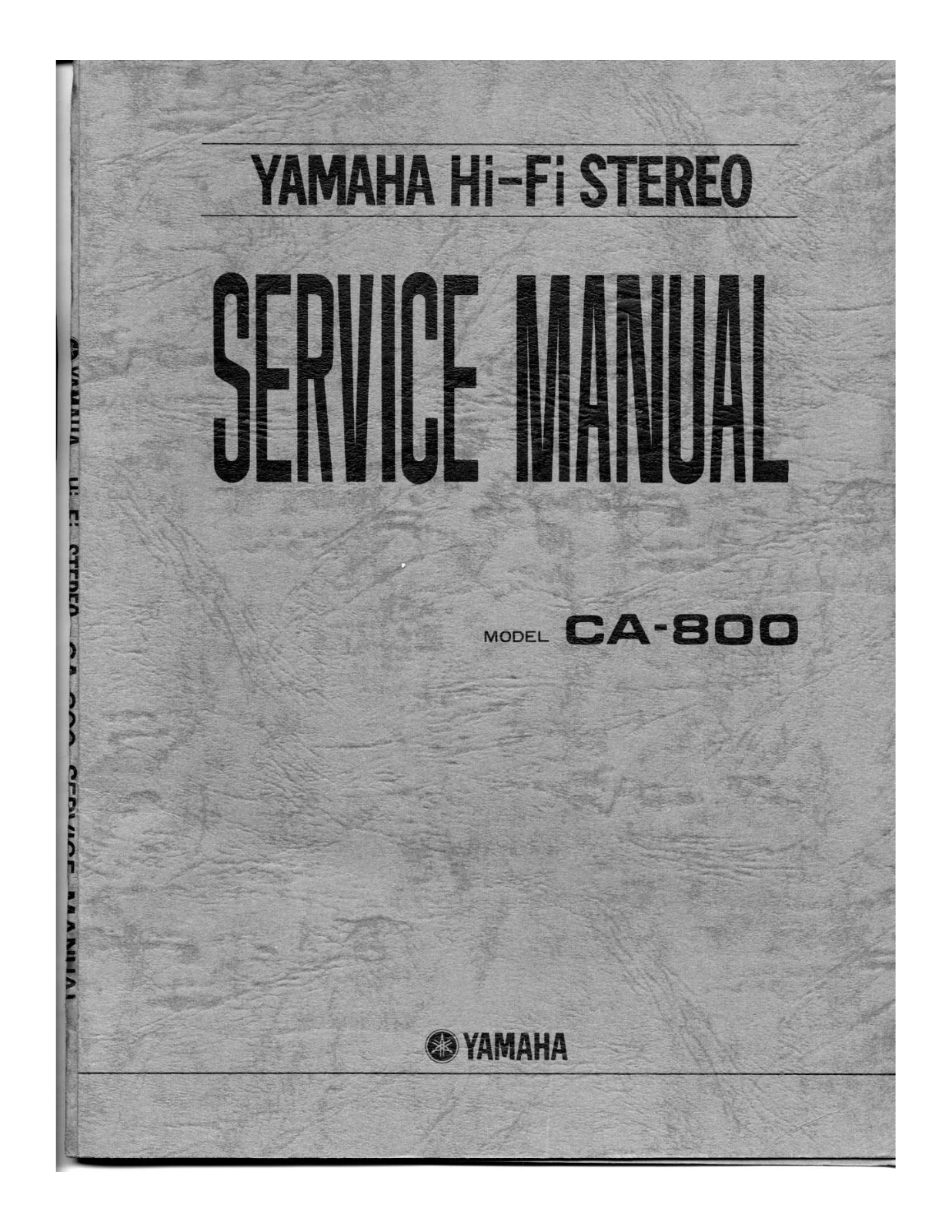 Yamaha CA-800 Service manual