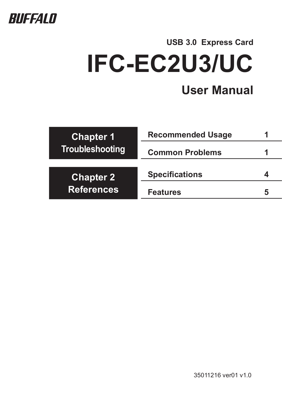 Buffalo IFC-EC2U3/UC User Manual