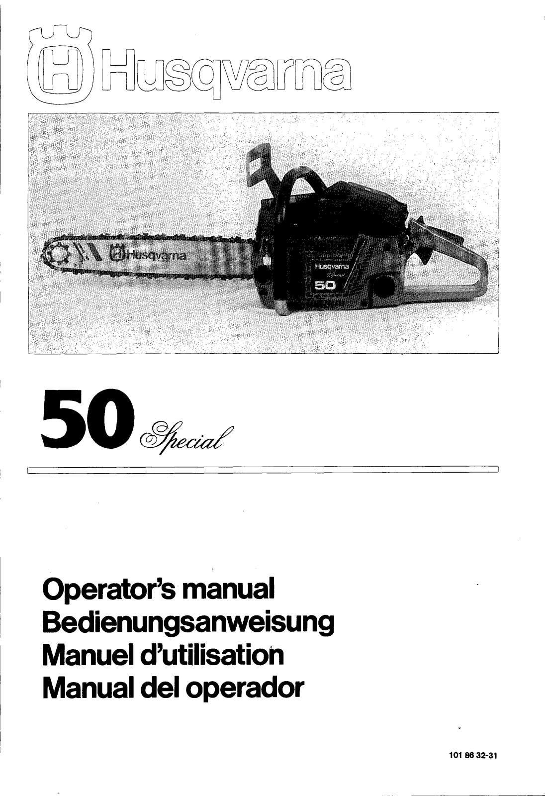 Husqvarna 50 Special User Manual