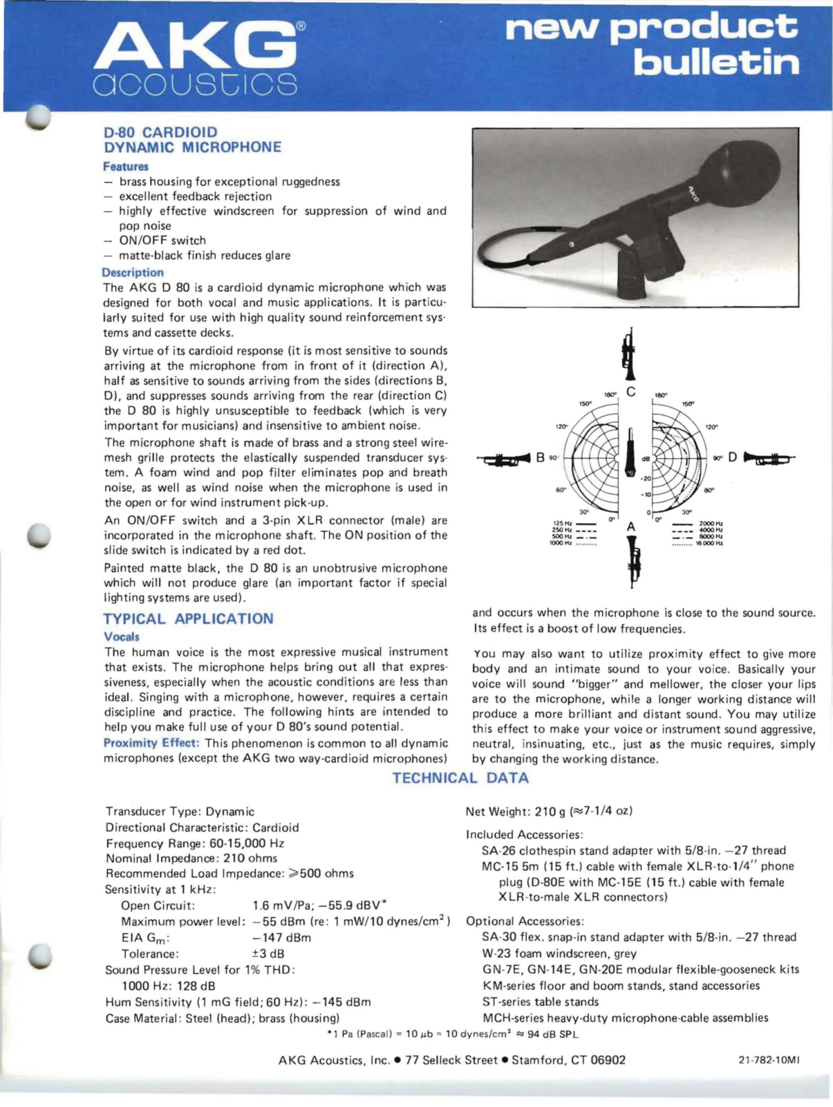 Akg D-80 brochure - ManualMachine.com