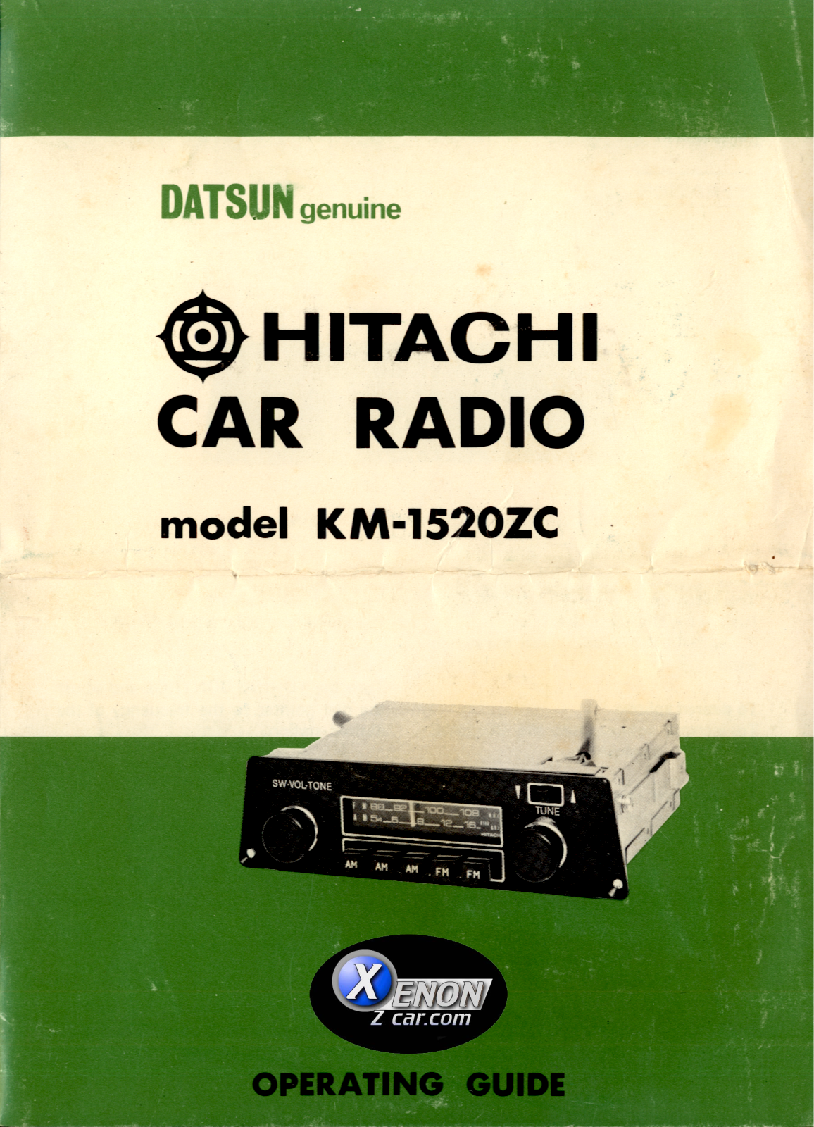 Hitachi KM-1520ZC Operating Manual