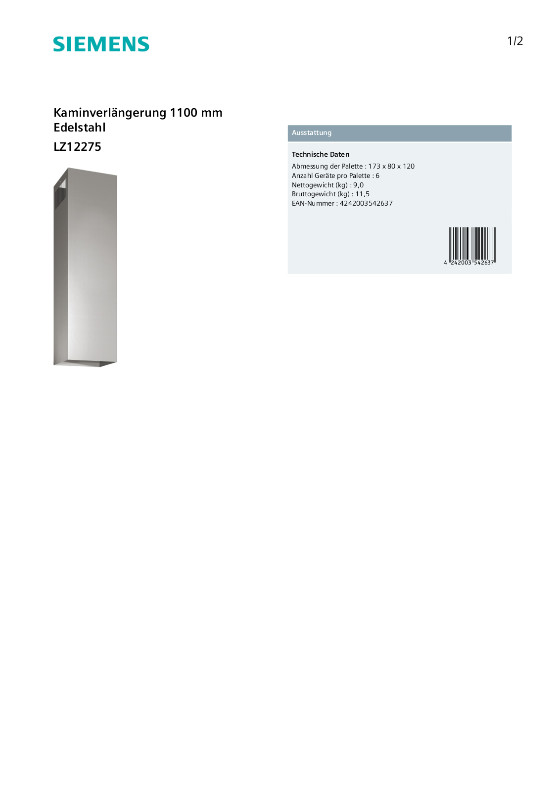 Siemens LZ12275 User Manual