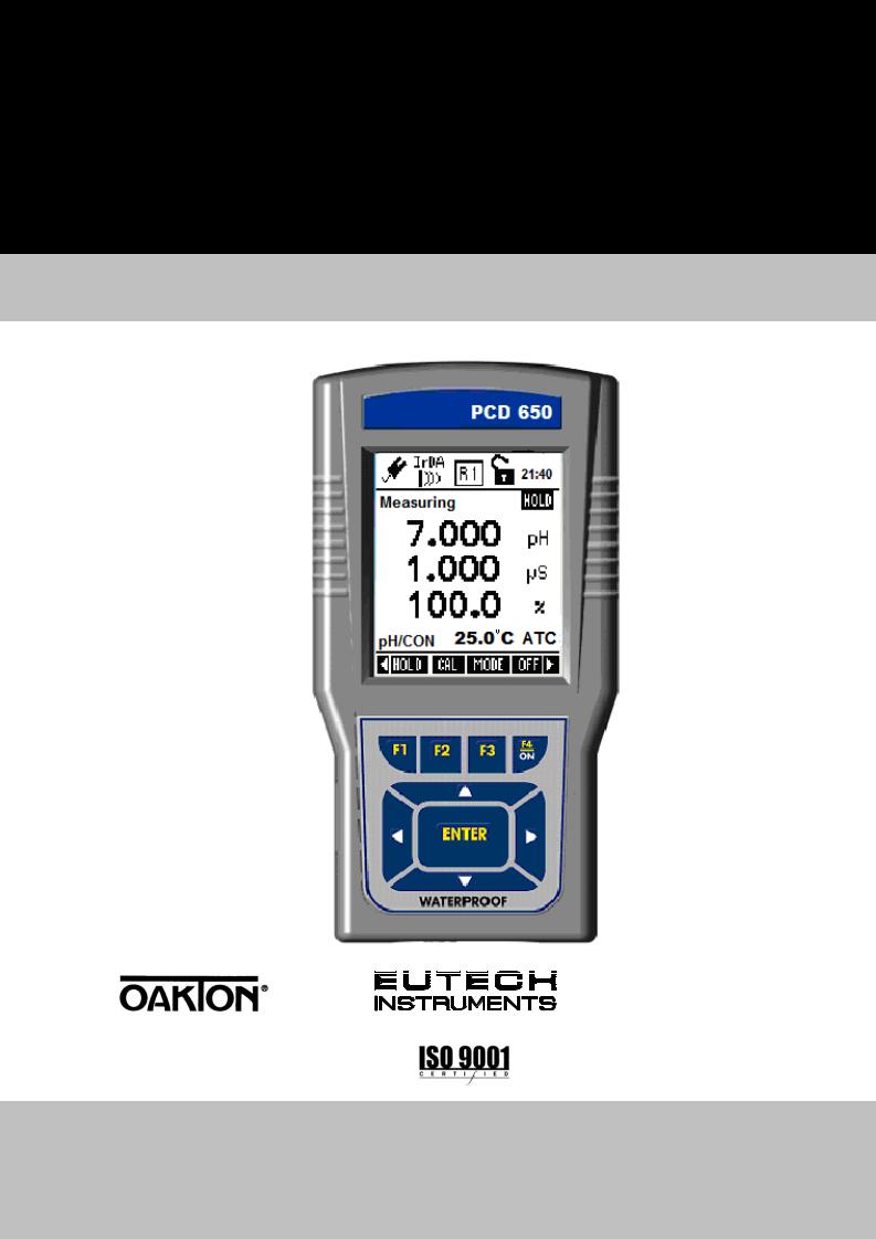 Oakton pH 600, pH 610, pH 620, COND 600, 610 Integrated Instruction Manual