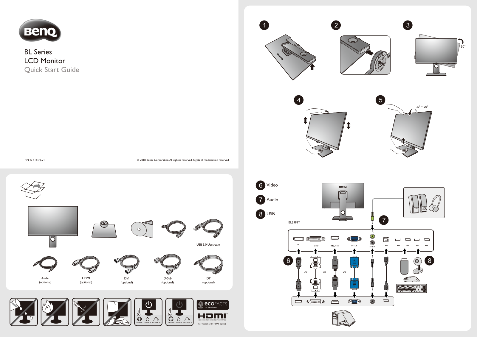 Benq BL2581T User Manual