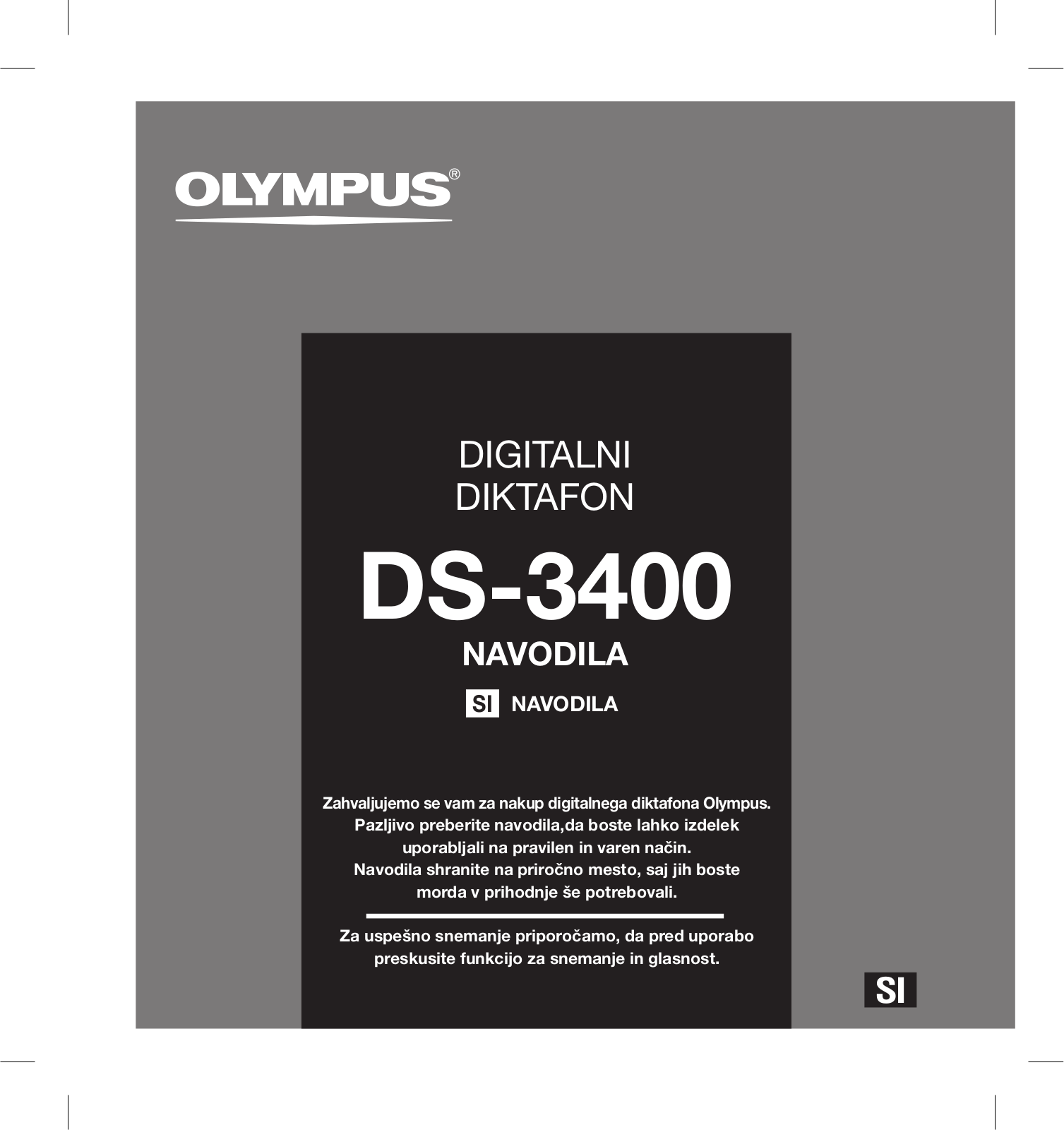 Olympus DS-3400 User Manual