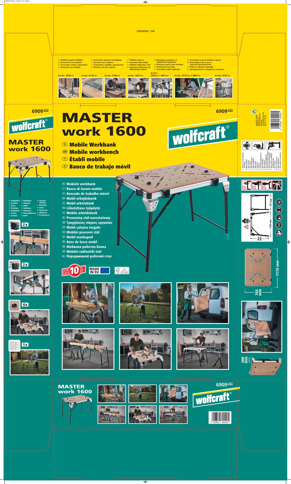 Wolfcraft Master Work 1600 User Manual