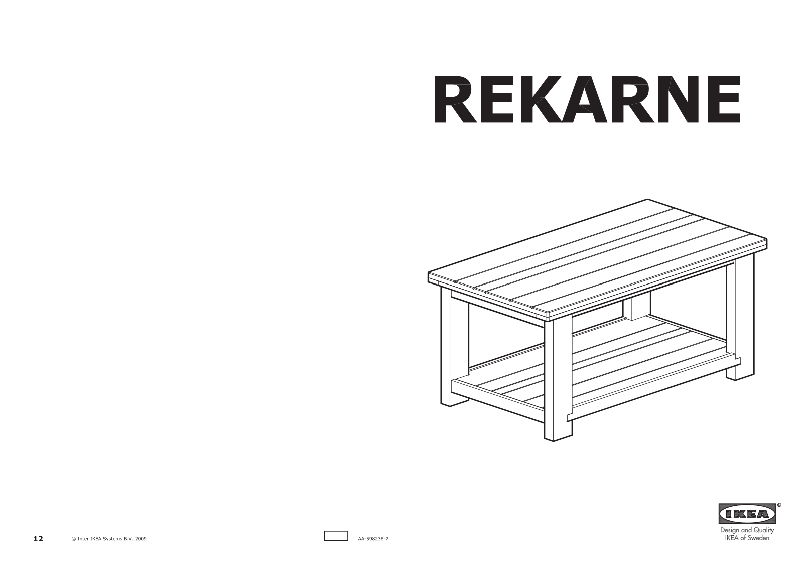 IKEA REKARNE User Manual