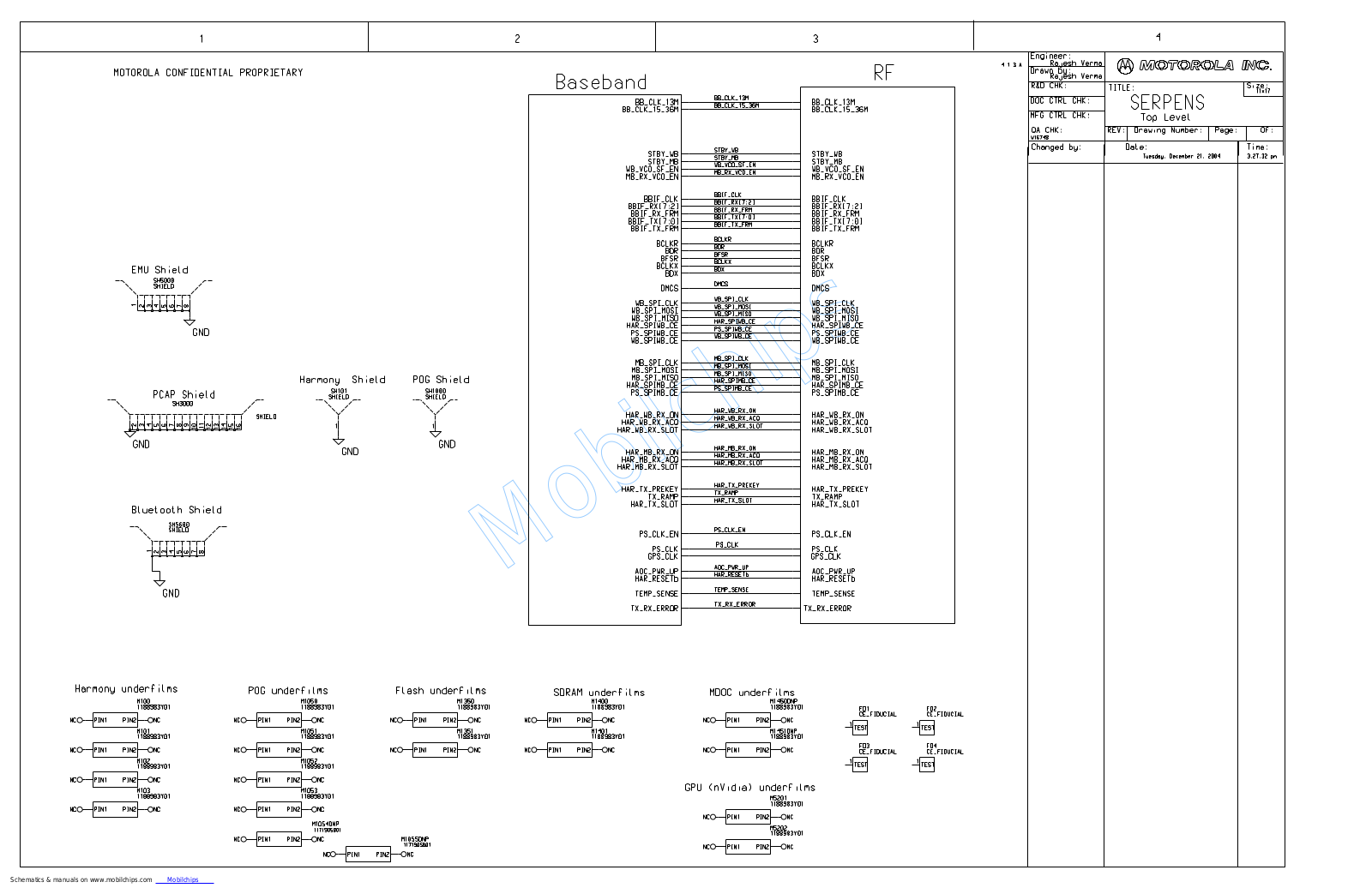 Motorola E770V Schematic