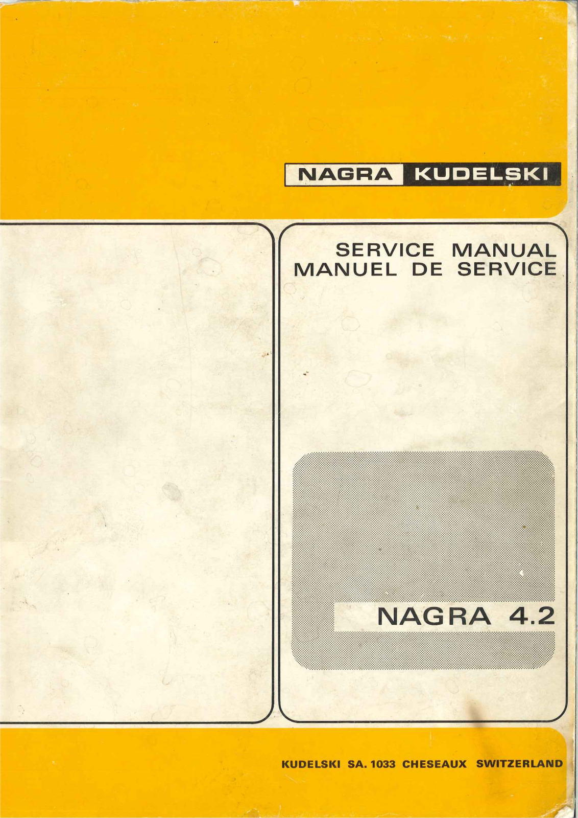 NAGRA 4.2 Service manual