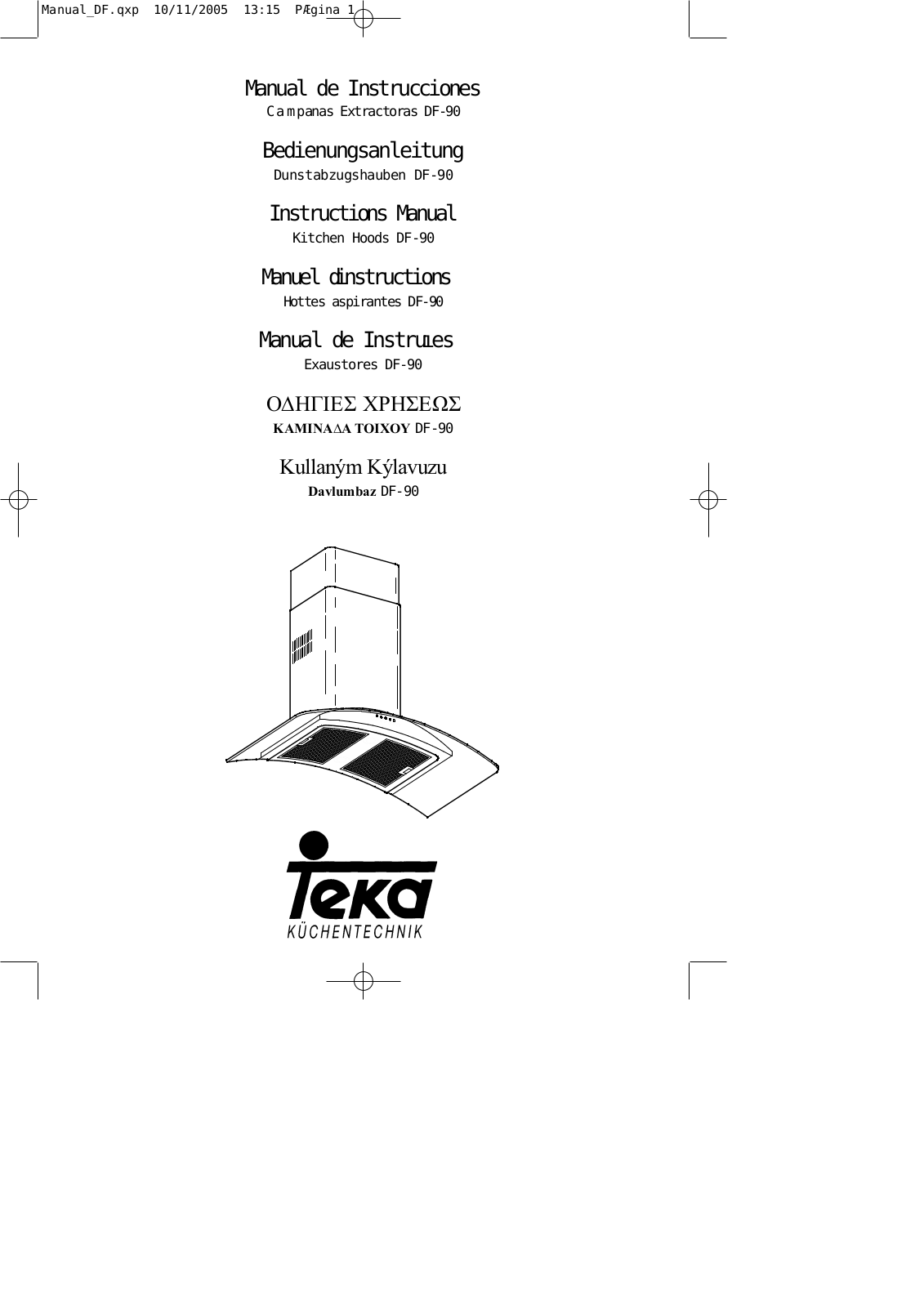 Teka DF 90 User Manual