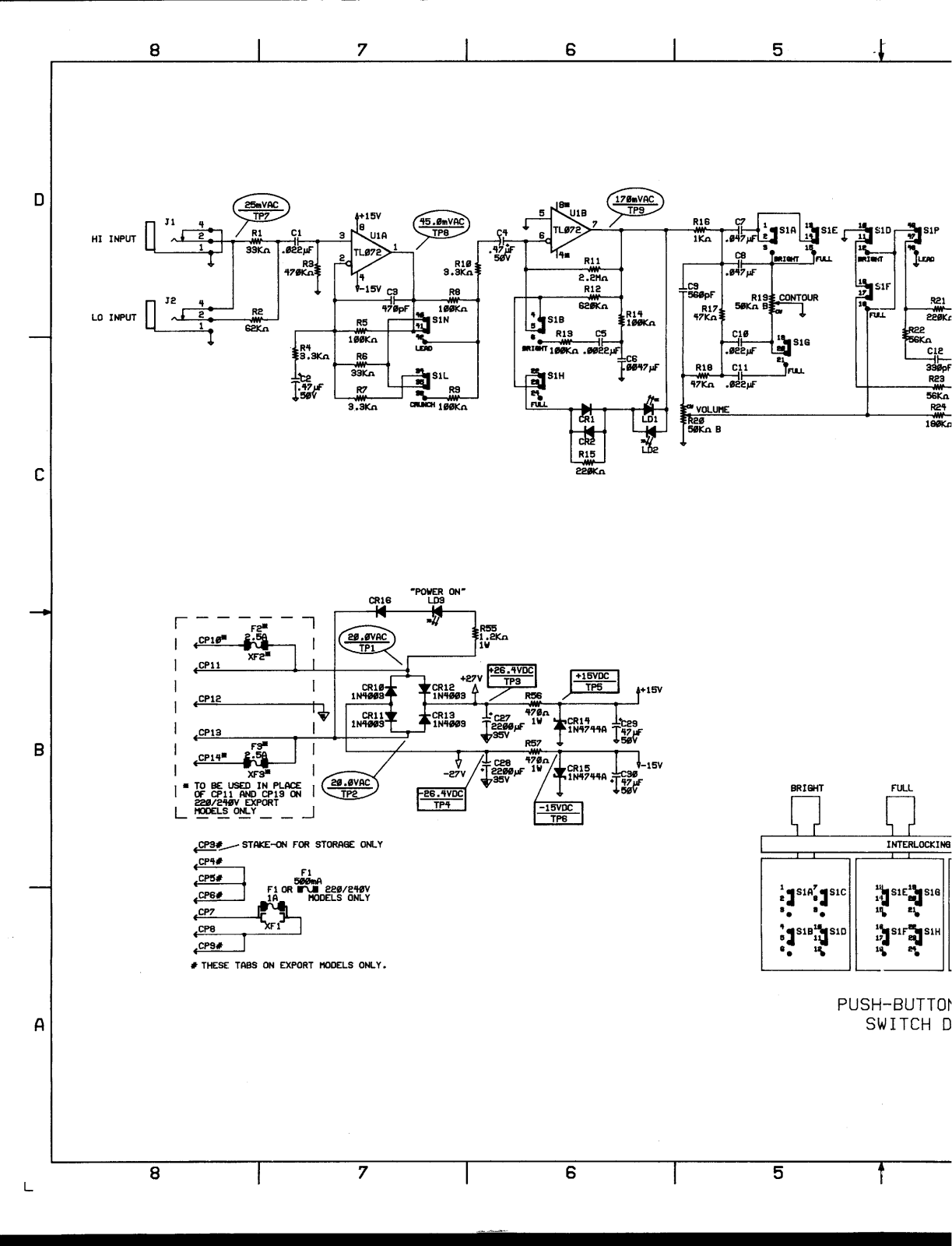 Fender R.A.D. Schematic