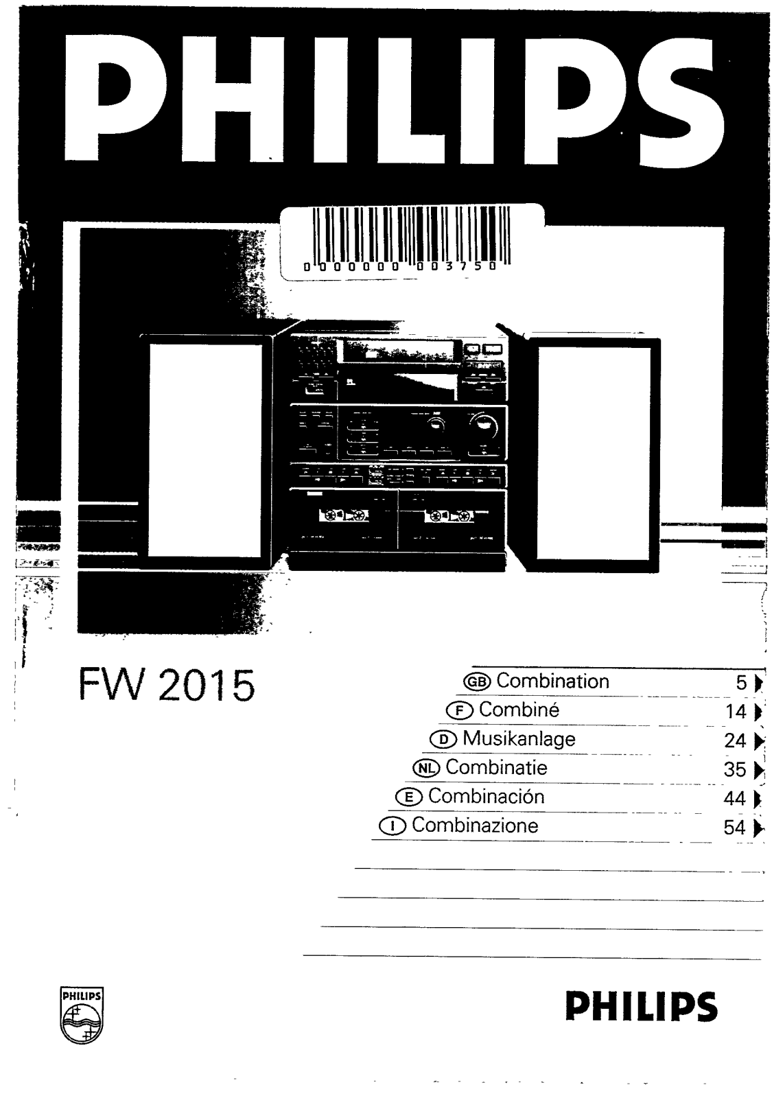 Philips FW2015 User Manual