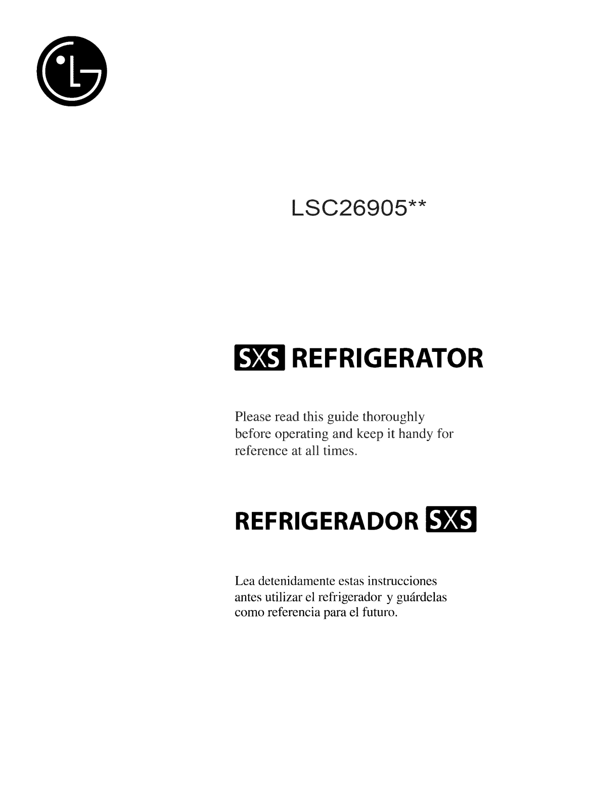 LG LSC26905SW Owner’s Manual