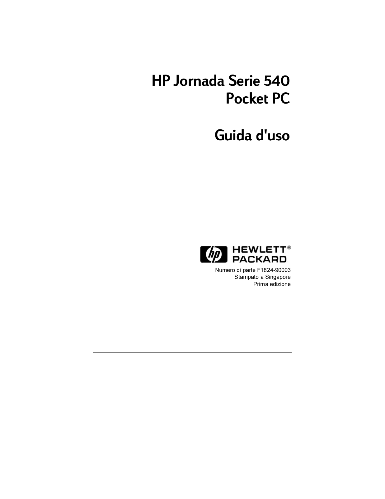 Hp JORNADA 540 User Manual