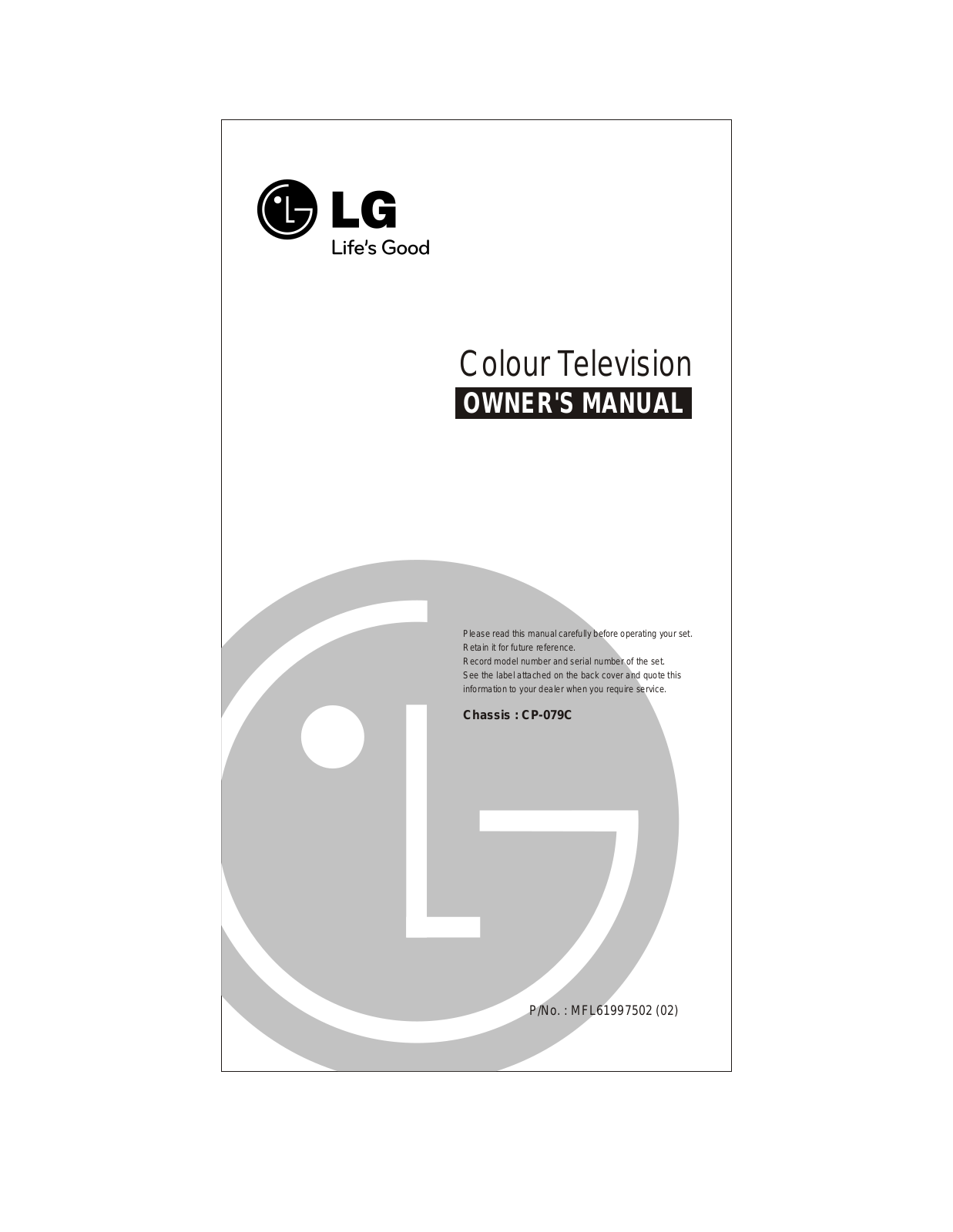 LG 29FU8VGE-T6 Owner’s Manual
