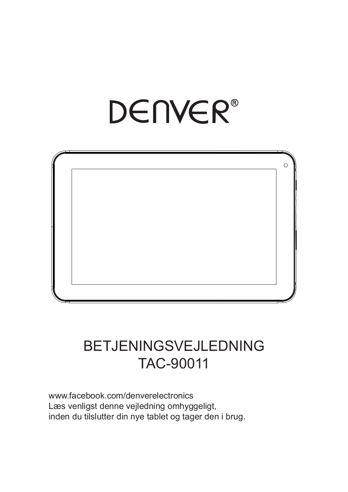 Denver TAC-90011 User Manual