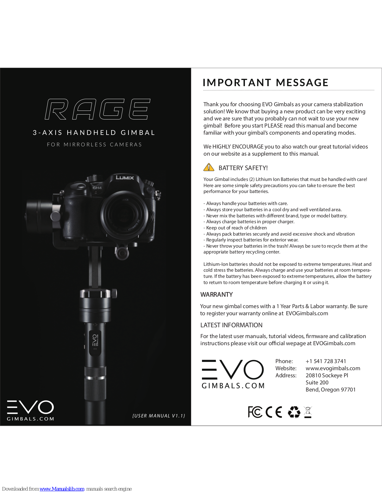 Evo RAGE User Manual