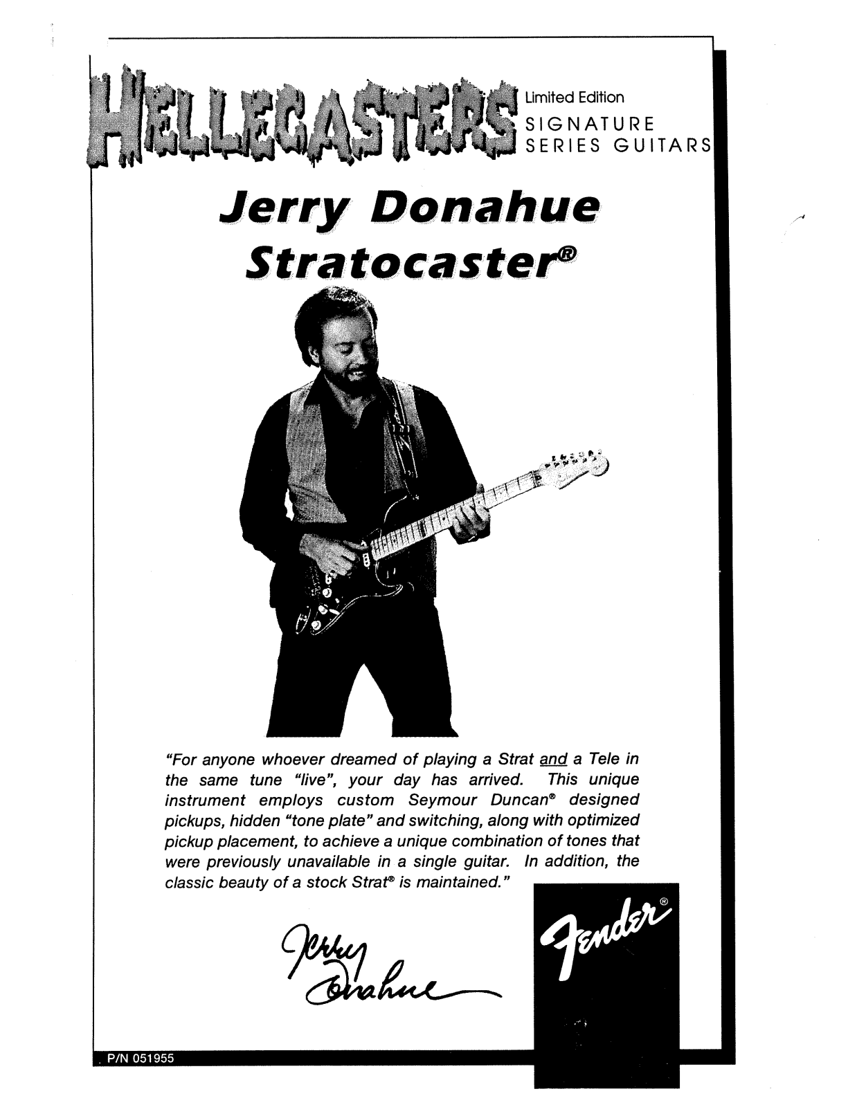 Fender Hellecasters-Jerry-Donohue-Strato Operation Manual