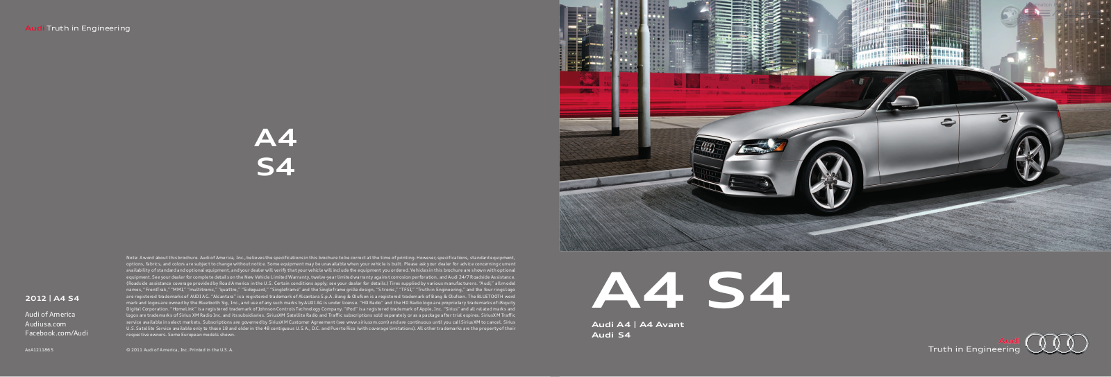 Audi A4 2012 Owner's Manual