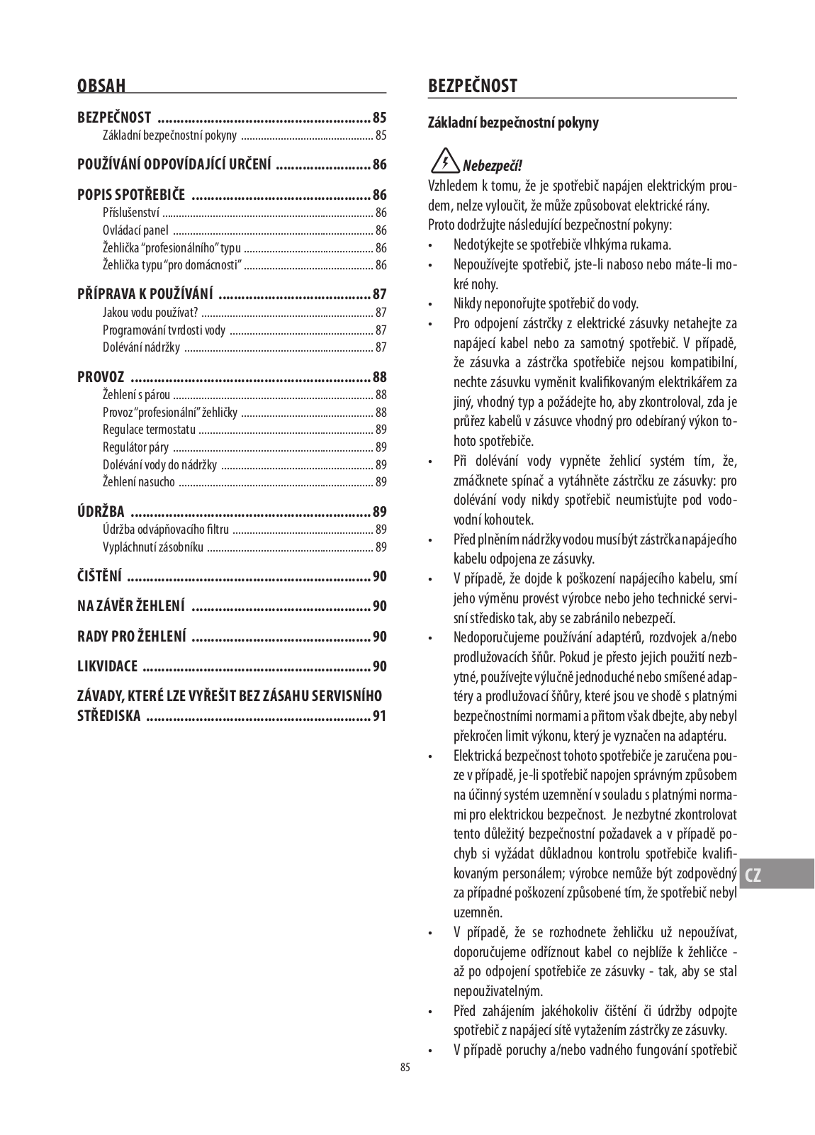 Delonghi VVX 1860G, VVX 1870 GA T Instructions Manual