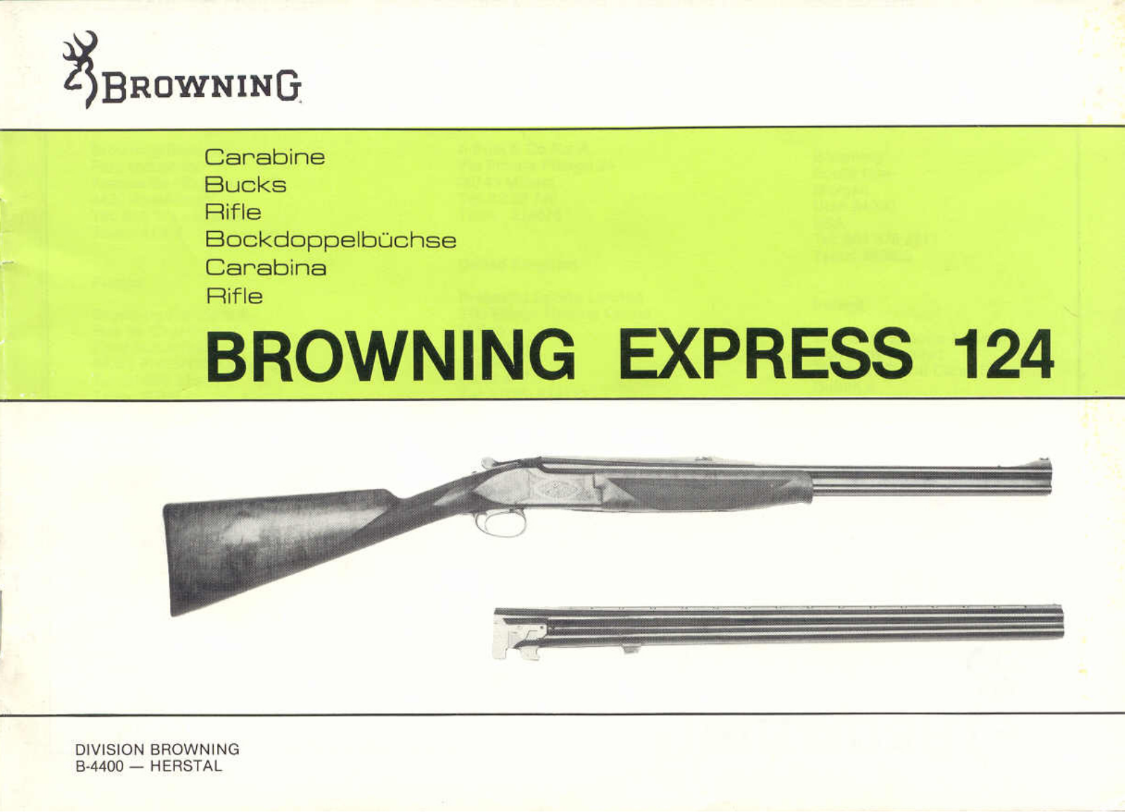 browning express 124 User Guide