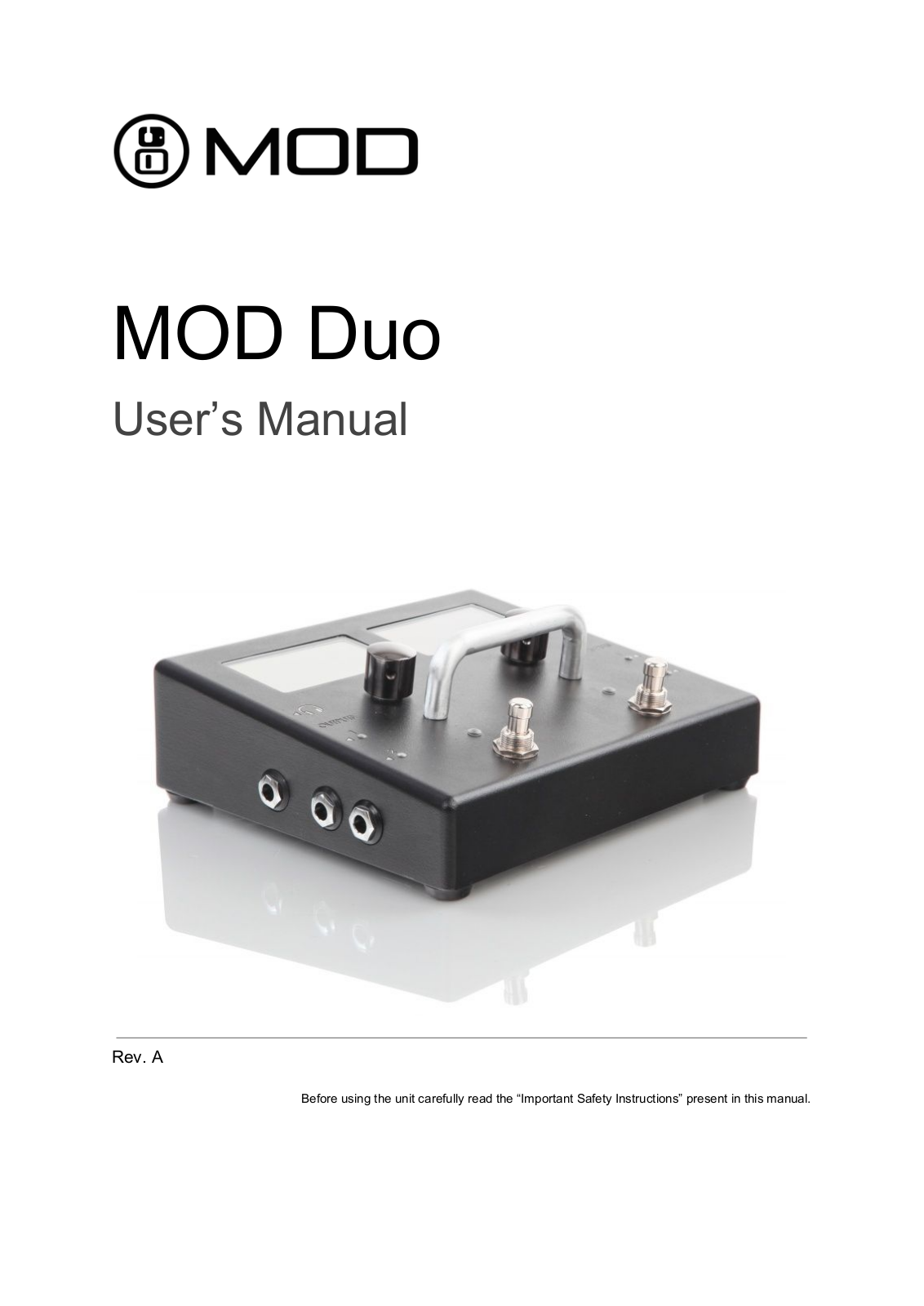 Mod DUO User Manual - ManualMachine.com
