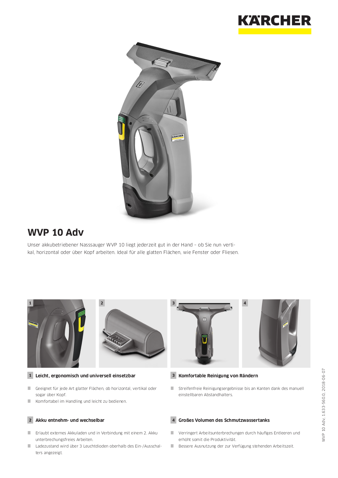 Kärcher WVP 10 Adv User Manual