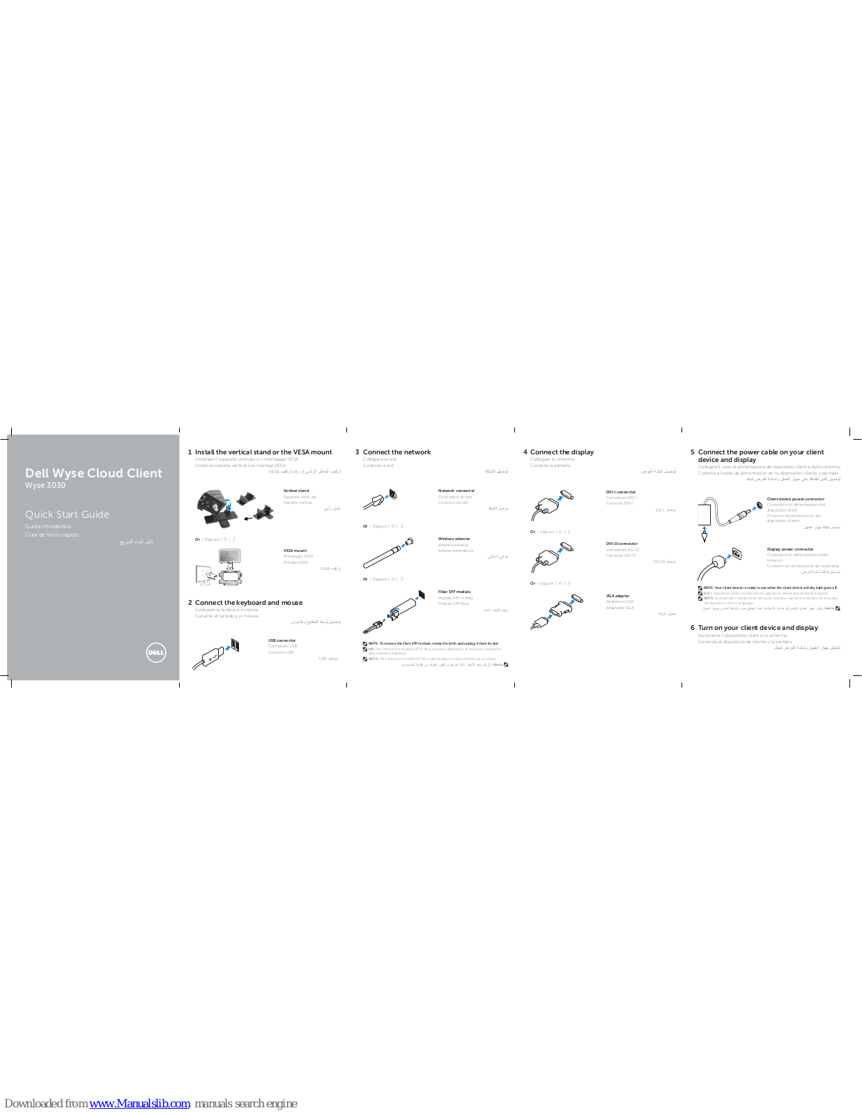 Dell Wyse 3030 Quick Start Manual